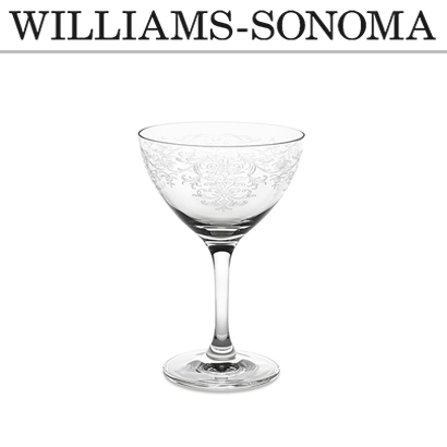 [해외][윌리엄 소노마] Minner&#039;s Vintage Lace Martini Glasses Set of 6